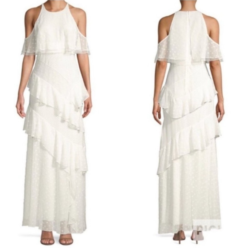 BCBGMAXAZRIA Ruffle Maxi